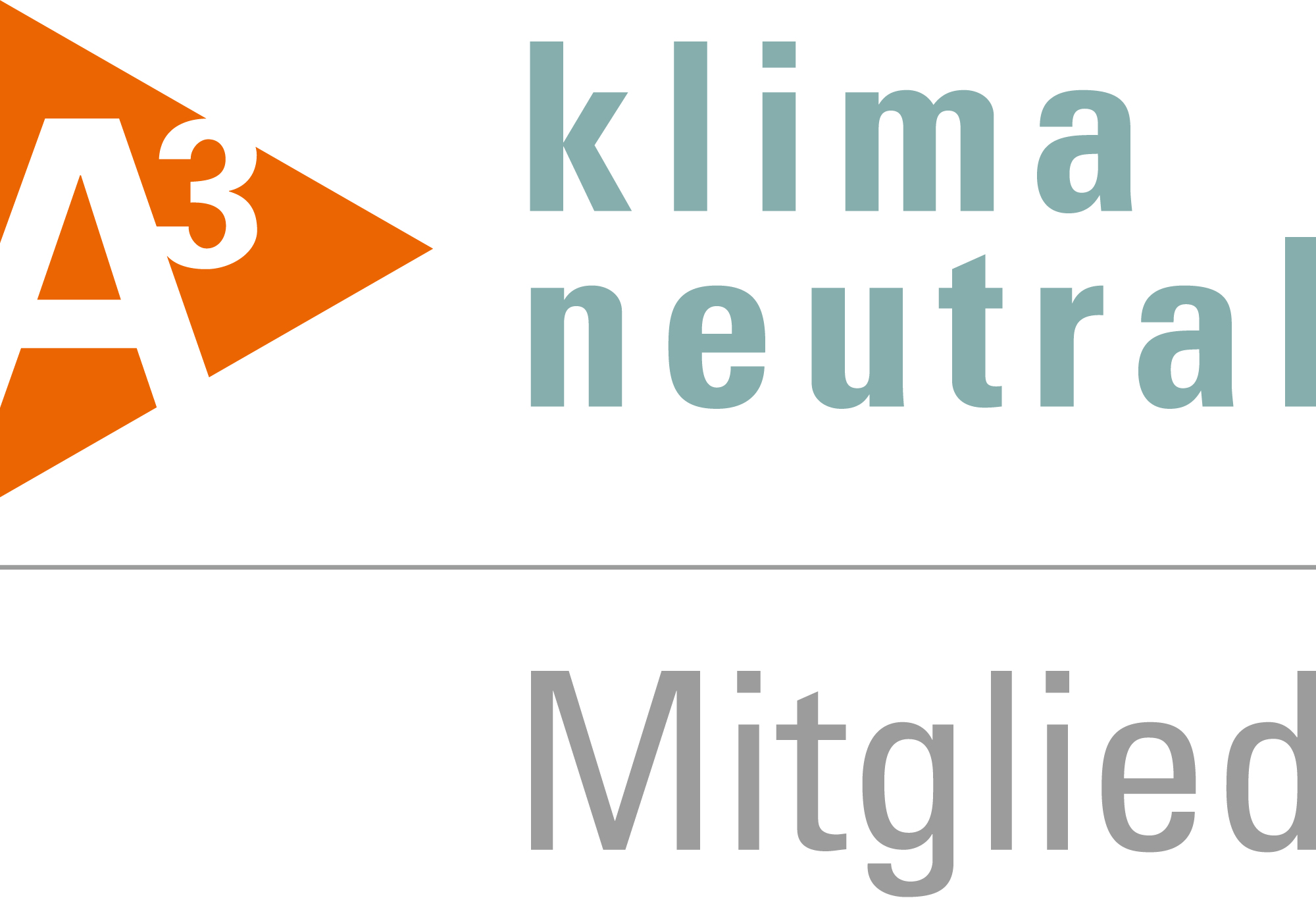 Logo A³ klimaneutral Mitglied